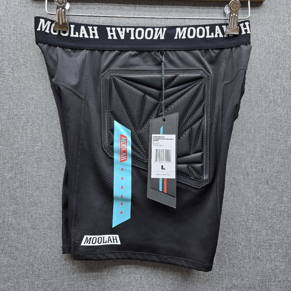Moolah Black Padded Compression Shorts Size L